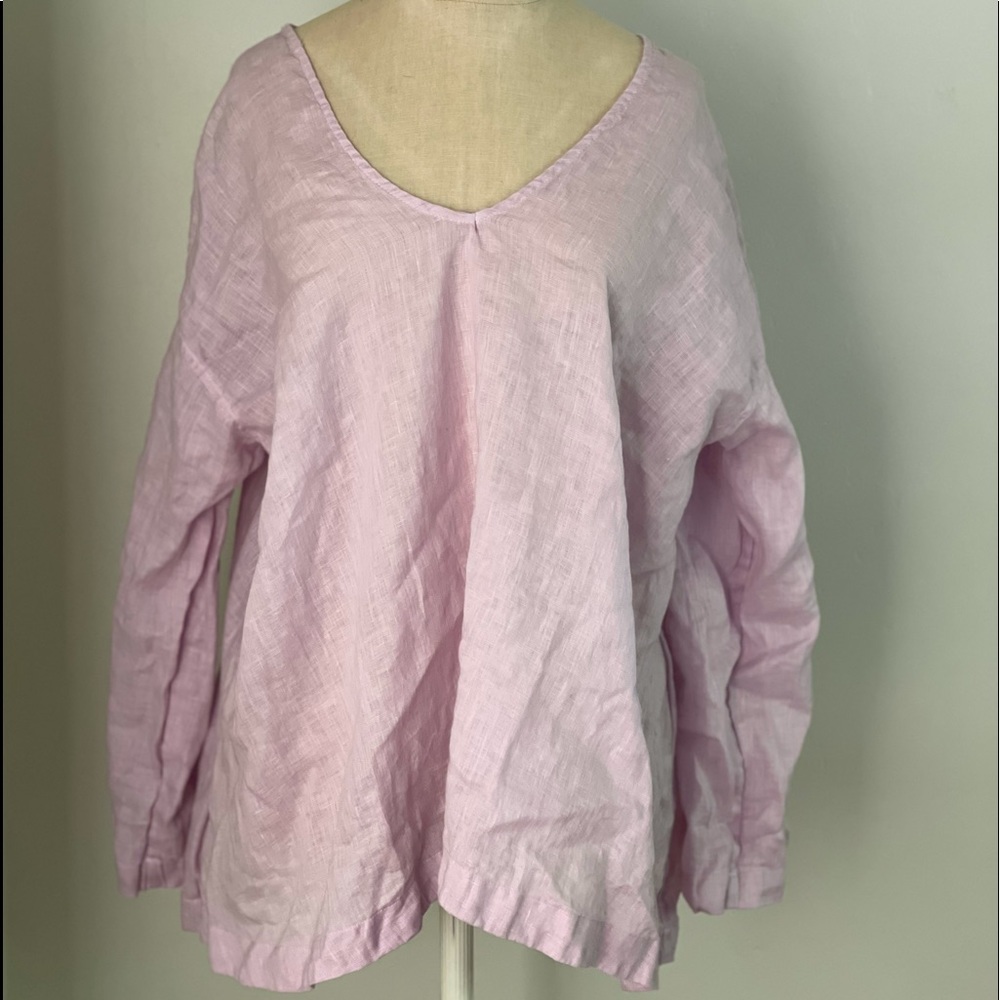 CP Shades pink linen top